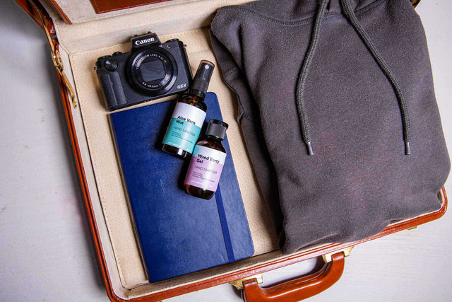 Travel sized scented hand sanitiser