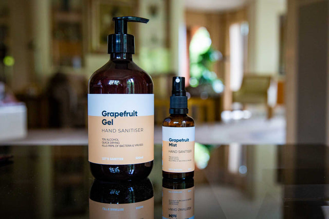 Grapefruit Hand Sanitiser Gel and Mist Spray Set