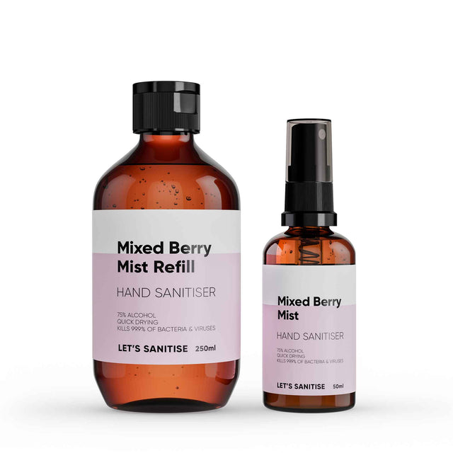 Mixed Berry Hand Sanitiser Mist Refill Set